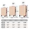 KTMBDW Luggage 3 Piece Set Suitcase Spinner Hardshell Lightweight TSA Lock (20"/24"/28") - 4 of 4