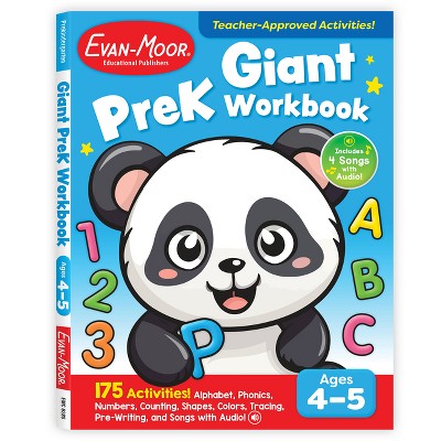 Giant Prek Workbook, Age 4 - 5 - (Giant Full-Color Workbooks) by  Evan-Moor Educational Publishers (Paperback)