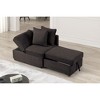 Convertible Chair with Pull-Out Storage, Adjustable Headrest, Multiple Configurations and Pillows - 3 of 4