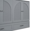 GDFStudio Ward Wood Murphy Bed with Charging Ports and Drawer - 4 of 4