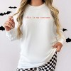 This Is My Costume Typewriter - Women's Garment Dyed Long Sleeve Graphic T-Shirt - 3 of 4