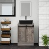ELECWISH Bathroom Vanity, 24 Inch Barn Door Farmhouse Style Bathroom Vanity, Sliding Door Small Bathroom Vanity Set - 2 of 4