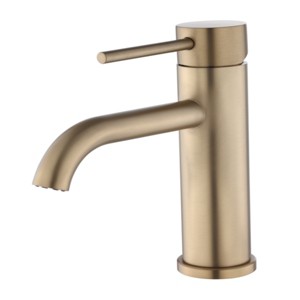 ChicFurnit Bathroom Sink Faucets Modern Waterfall Single Handle Faucet Single Hole Sink Faucet for Bathroom Vanity, Gold, 13.82"*7.72"*2.91" - 1 of 4