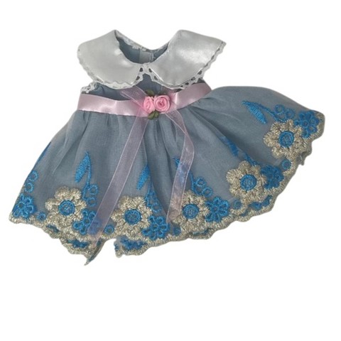 Детские куклы Doll Clothes Superstore Blue Special Occasion Dress for 12 Inch Baby Alive and Little Baby Dolls