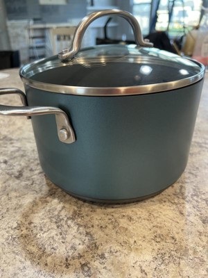 Anolon Achieve 4qt Hard Anodized Nonstick Saucepot With Lid : Target