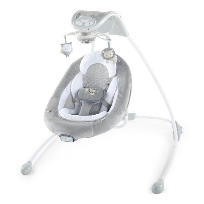 Image of Ingenuity InLighten Baby Swing with Cool Mesh Fabric, Vibrations & Lights - Braden