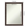 Amanti Art Fresco Petite Bevel Wood Bathroom Wall Mirror - image 4 of 4