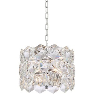 Vienna Full Spectrum Chrome Crystal Pendant Chandelier 13 1/2" Wide Modern 5-Light Fixture for Dining Room House Kitchen Entryway - 1 of 4
