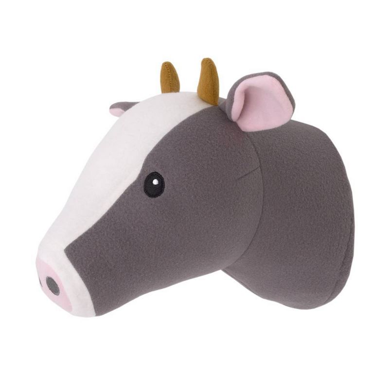 Little Love by NoJo Cow Plush Head Wall Decor, 3 of 7
