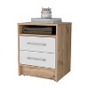 NicBex Nightstand with 2 Drawers, Bedside Table with 1 Shelf, Modern Night Stand for Bedroom Living Room - 4 of 4
