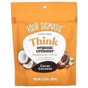 Four Sigmatic Think Organic Creamer, Dairy Free, Cacao Coconut, 4.23 oz (120 g) - 1 of 2