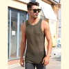 Men's Mesh Tank Top Fishnet Fitted Sleeveless Muscle Round Neck Top - 3 of 4