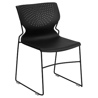 Plastic Stack Chair Black 