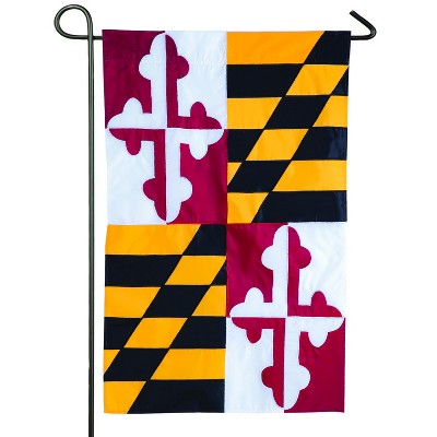Evergreen Flag  Maryland State Flag  Garden Applique Flag