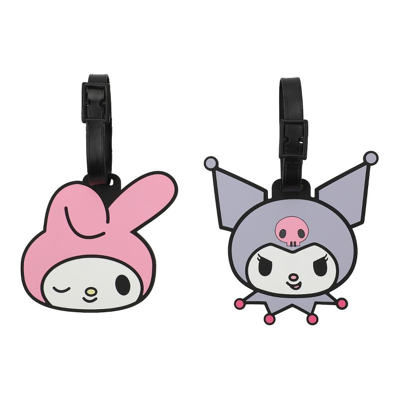My Melody & Kuromi Luggage Tag 2-Pack - Adorable Travel Companions!, 1 of 5