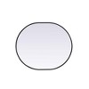 Elegant Lighting Metal Frame Oval Mirror 30x36 - 3 of 4