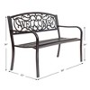 Costway Garden Bench Outdoor Furniture Porch Path Loveseat Chair - 2 of 4