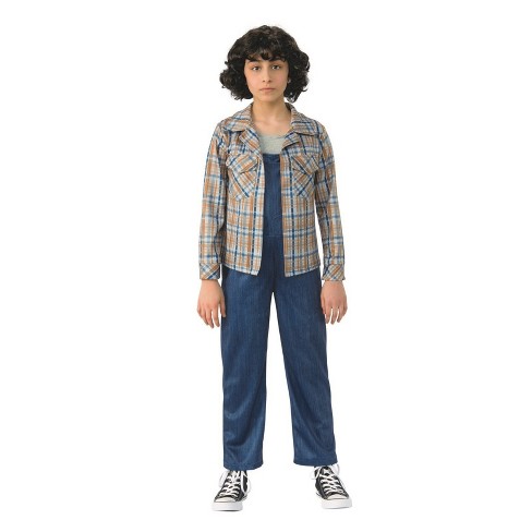 Girls Stranger Things Eleven Plaid Shirt Halloween Costume L Target