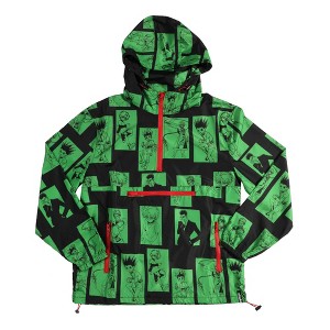 Hunter X Hunter All-Over Character Panels Long Sleeve Black Packable Hooded Anorak - 1 of 4