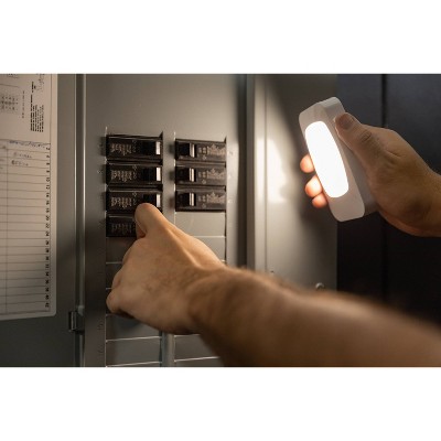 Compact White LED Power Failure Night Light with Rechargeable Battery