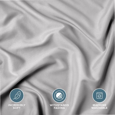 Light Gray Hypoallergenic Polyester Standard Pillow Sham Set