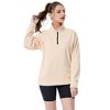 Womens Oversized Sweatshirts Hoodies Half Zip Pullover Fall Fashion Outfits 2024 Y2k Clothes - image 3 of 4