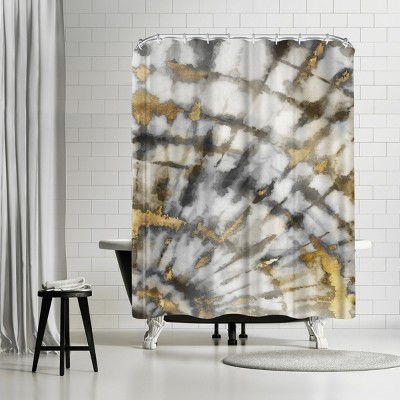 Americanflat Neutral Tye Dye I Neutral Version by Pi Creative Art 71" x 74" Shower Curtain