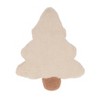 Saro Lifestyle Festive Fir Christmas Tree Poly Filled Throw Pillow, 13"x17", Beige - 2 of 3