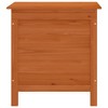Garden Storage Box Brown Solid Fir Wood 19.7x19.3x22.2 in Square - 4 of 4