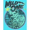 Girl's Star Wars Chewbacca Wild One Retro Distressed Crop T-Shirt - 2 of 3