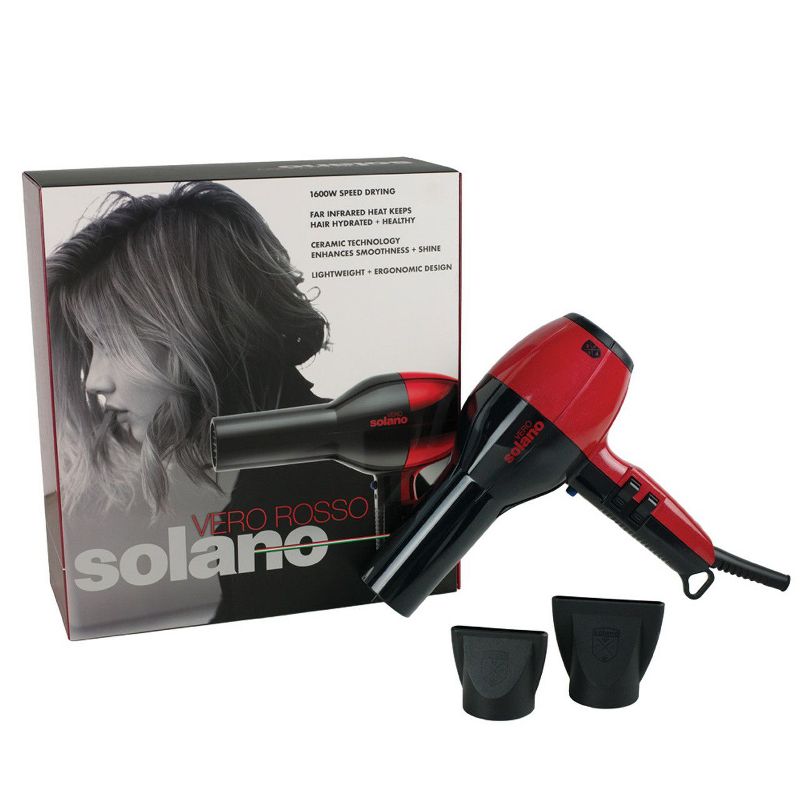 Solano Vero Rosso Professional Blow Dryer - Red/Black, 4 of 6
