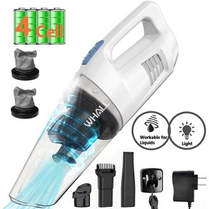 WHALL Handheld Vacuum Cordless, Car Vacuums 8500PA, Wet Dry Hand Vacuums LED Light, Lightweight Mini Hand Held Vacuums Cleaner, Portable Small Vacuum - 1 of 4