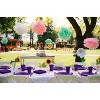 Crown Display 350 Piece Color Disposable Plastic Dinnerware party set- Serves 50 - 2 of 4
