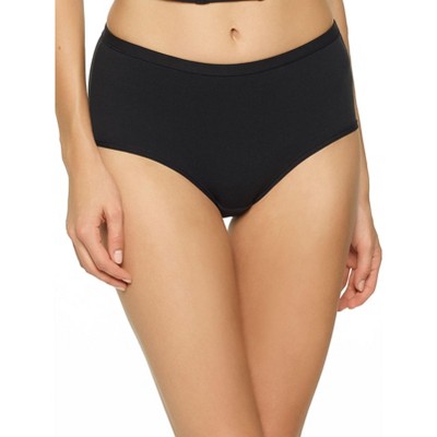 Felina Women's Blissful Modern Brief | Panty | Stretch | Comfort | No VPL  (Mink, Small-Medium)