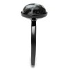 Slickblue Women's IP Light Black Stainless Steel Ring with Multi-Color Hematite Stone, Size 5-10 - 4 of 4