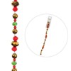 Crystal Lane DIY 7" Glass Designer Holiday Christmas Bead Strand Large Gold Rondelle with Green and Red - 4 of 4