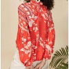 Women's EMMA Coral Batik Print Blouse - EMILY LOVELOCK - 2 of 3