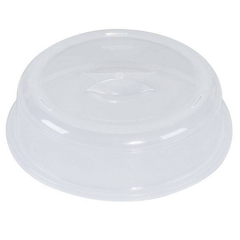 Plastic Microwave Plate Cover Clear Steam Vent Splatter Lid 10.25