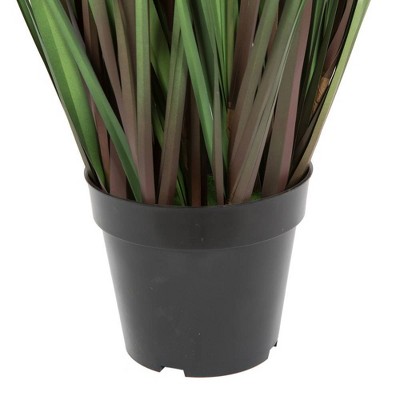 62" Potted Green Plastic Grass and Eucalyptus Stems