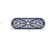 HomeRoots 10" X 30" Black Rubber Outdoor Door Mat - 3 of 4
