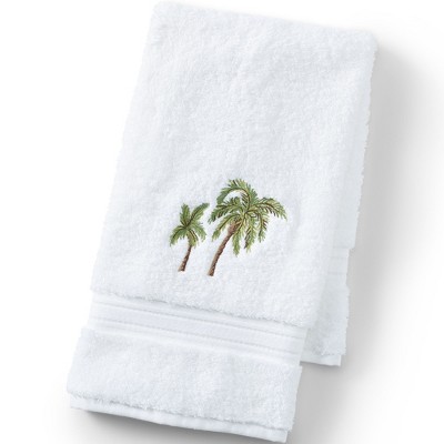 Lands' End Cotton Embroidered Hand Towel