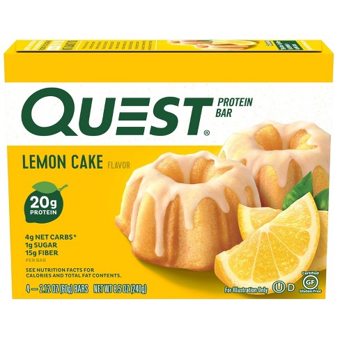 Quest Nutrition Lemon Cake Bar - 4ct : Target
