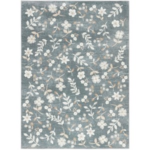 Martha Stewart Floral MSRW197  Machine Washable Skid-Resistant Power Loomed Indoor Rugs - Remove - 1 of 4