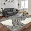 Washable Rugs, Modern Abstract Print Pattern Non Slip Floor Carpet, for Living Room Bedroom Dining Room - 2 of 4