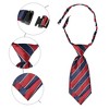 Elerevyo Women's Adjustable Stripe Plastic Clip Closure Bow Tie One Size - 3 of 4