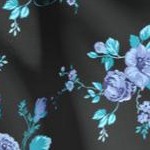 blue rose ditsy bouquet