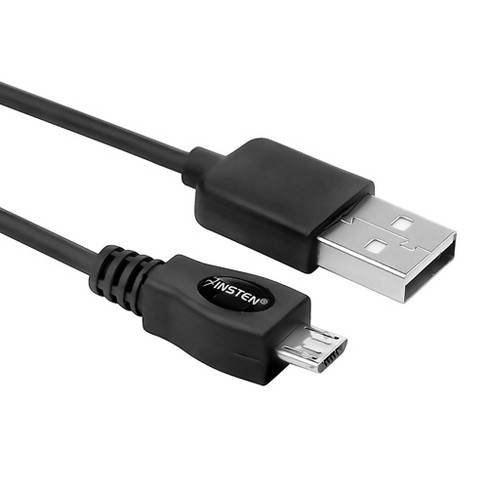 Insten Micro Usb Cable Android Charging Cord For Samsung Galaxy J7 J5 J3 J1 17 S7 S6 S5 Core Grand Prime Motorola Moto G5 E4 Plus 6 Black Target