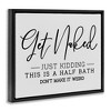 Stupell Industries Get Naked Funny Bathroom, 21" x 17" - 3 of 4