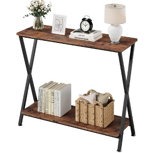 Whizmax 2-Tier Narrow Console Sofa Side Table for Entryway, Hallway, Living Room - 1 of 4