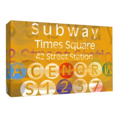 11" x 14" Subway Times Square Decorative Wall Art - PTM Images